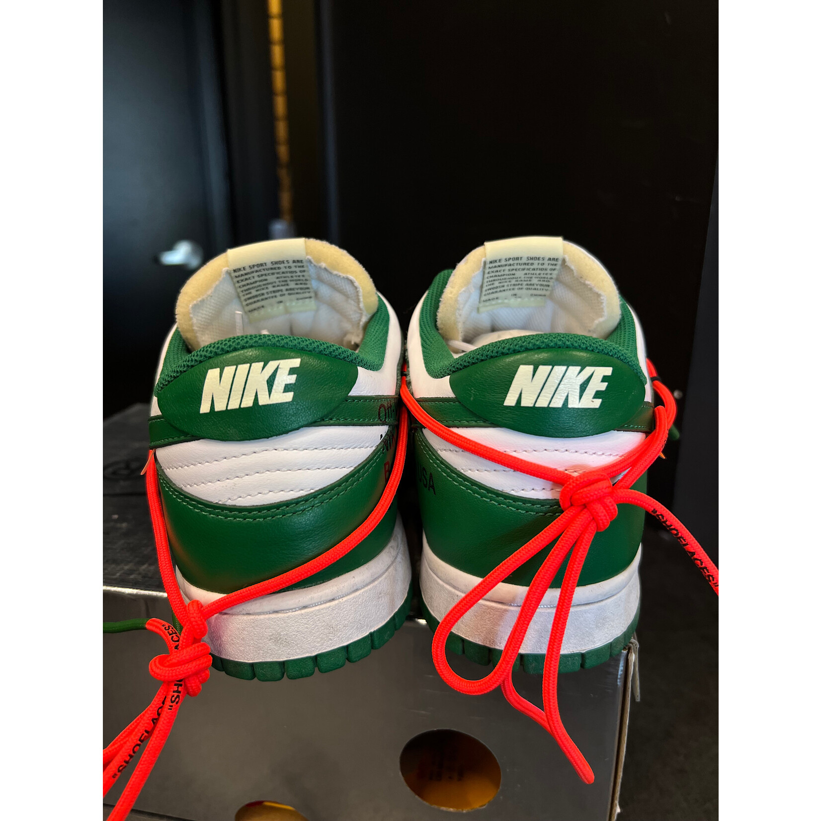 Nike Nike Dunk Low Off-White Pine Green Size 10.5, PREOWNED