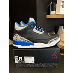 Jordan Jordan 3 Retro Sport Blue Size 8, PREOWNED