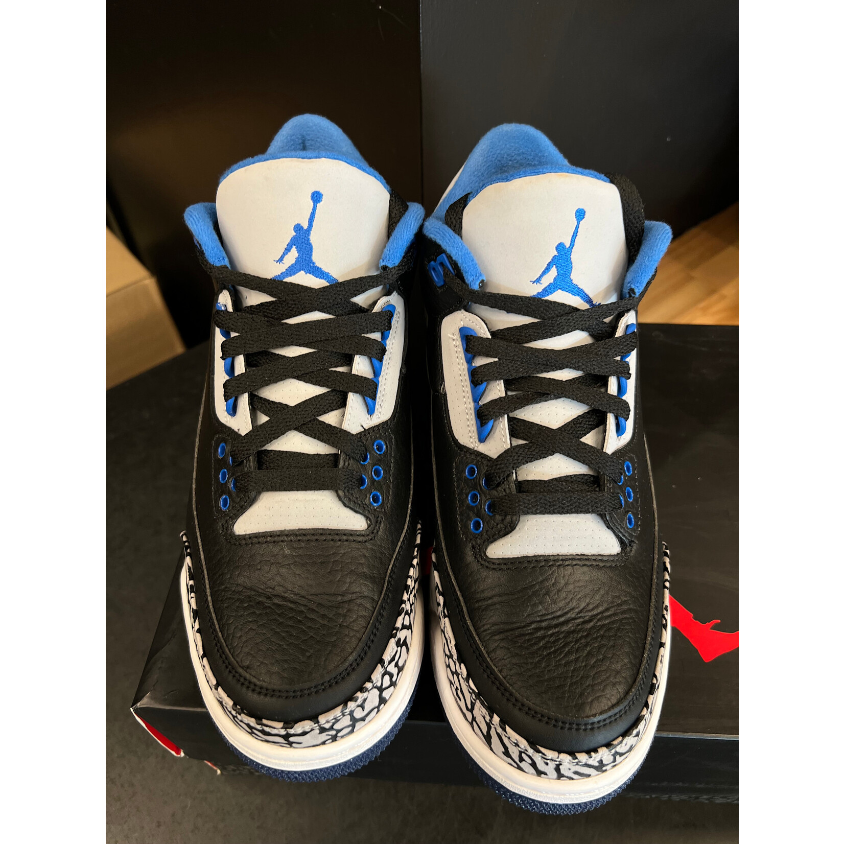 Jordan Jordan 3 Retro Sport Blue Size 8, PREOWNED