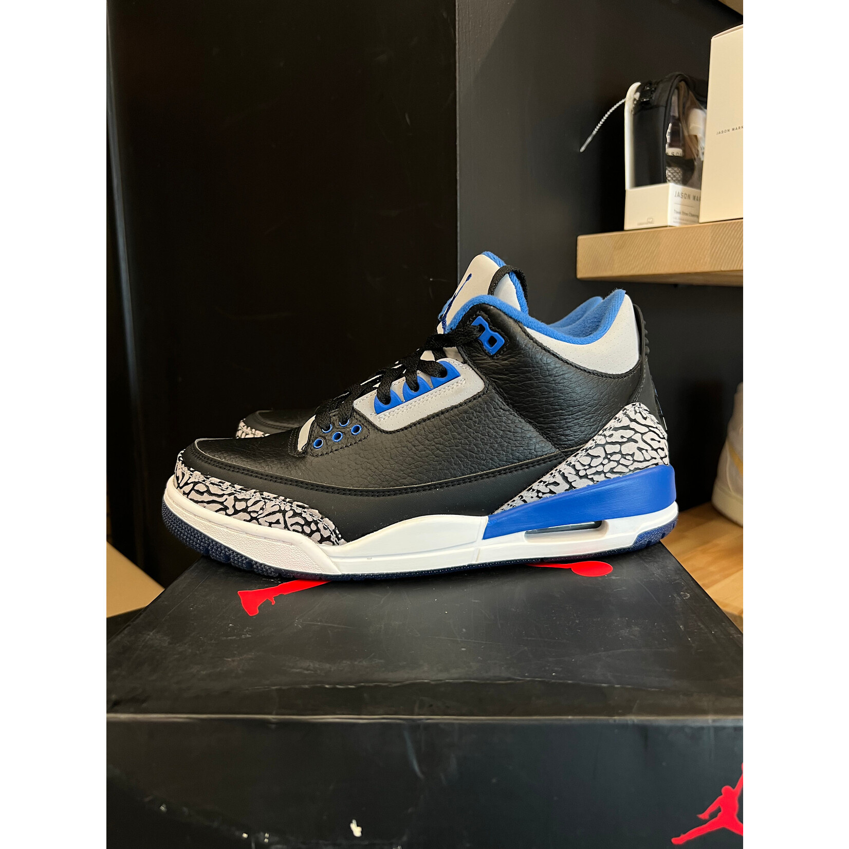 Jordan Jordan 3 Retro Sport Blue Size 8, PREOWNED