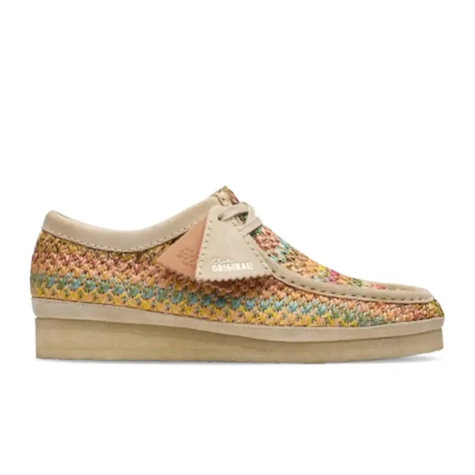 CLARKS CLARKS WALLABEE - MULTICOLOUR RAFFIA Size 7, DS BRAND NEW