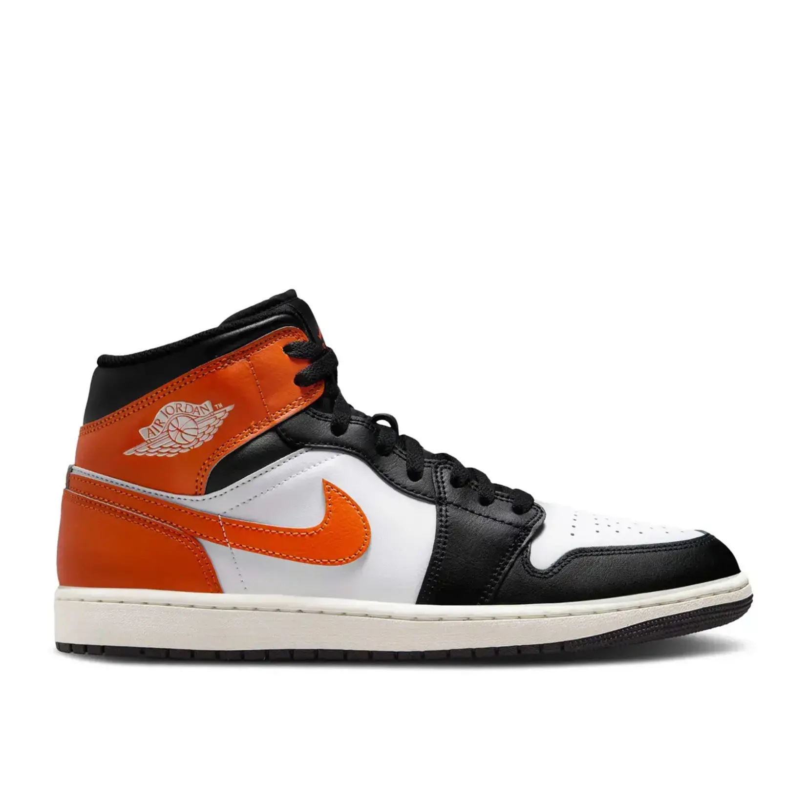 Jordan Jordan 1 Mid Black Toe Starfish Size 10, DS BRAND NEW