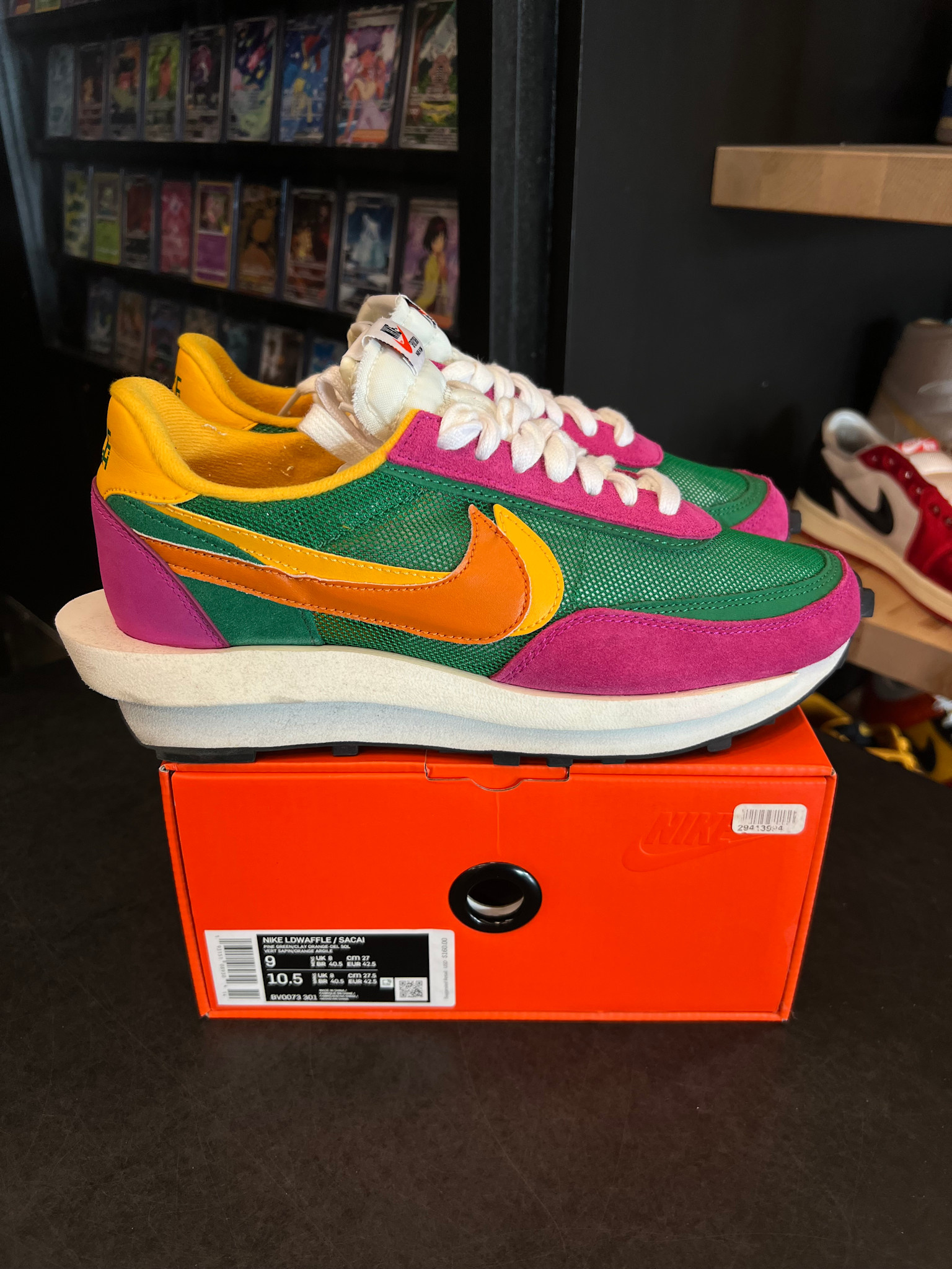 Nike Nike LD Waffle sacai Pine Green Size 9, PREOWNED WORN ONCE