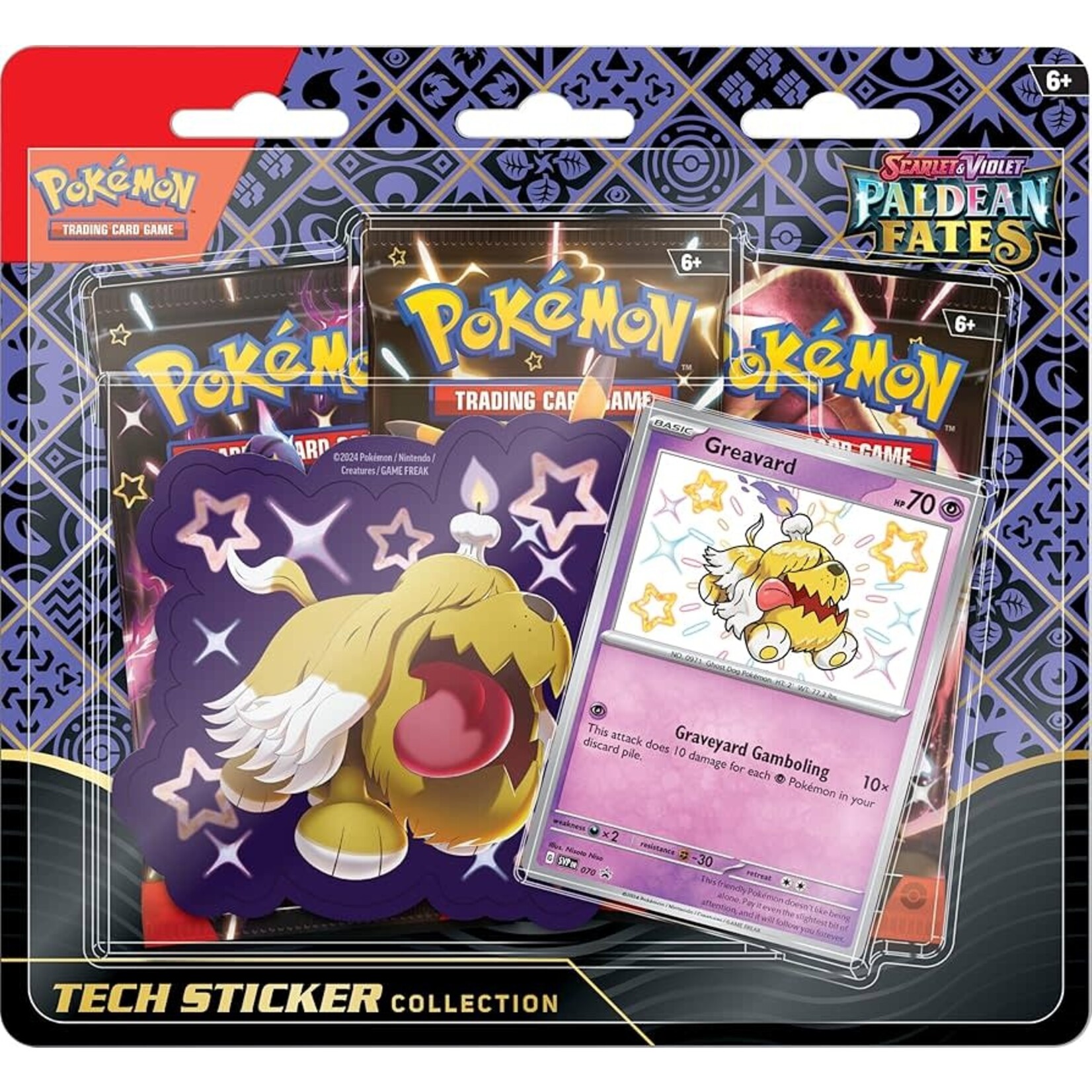 Pokémon Pokémon Paldean Fates Tech Sticker Collection Greavard