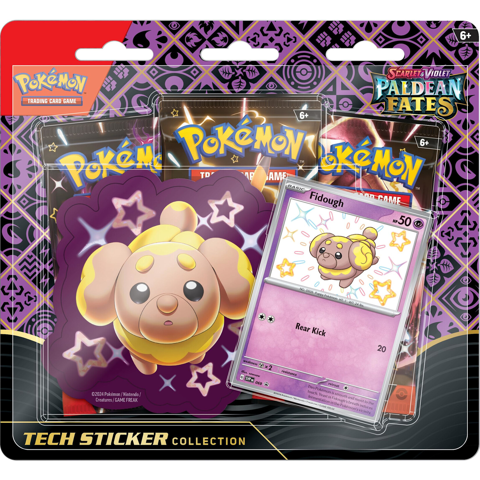 Pokémon Pokémon Paldean Fates Tech Sticker Collection Fidough Pokemon