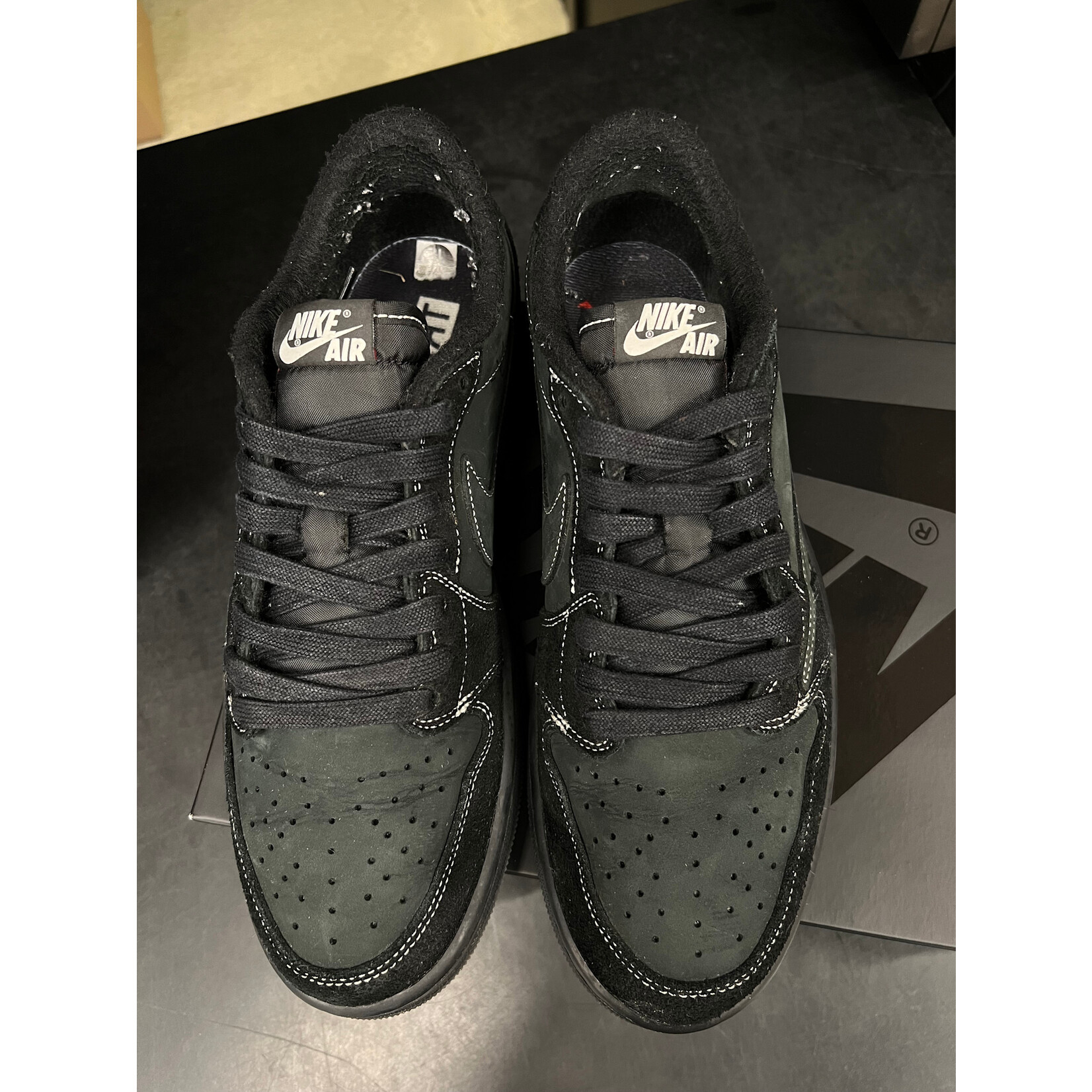 Jordan Jordan 1 Retro Low OG SP Travis Scott Black Phantom Size 11, PREOWNED