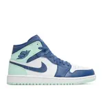 Jordan Jordan 1 Mid Mystic Navy Mint Foam (GS) Size 7, DS BRAND NEW
