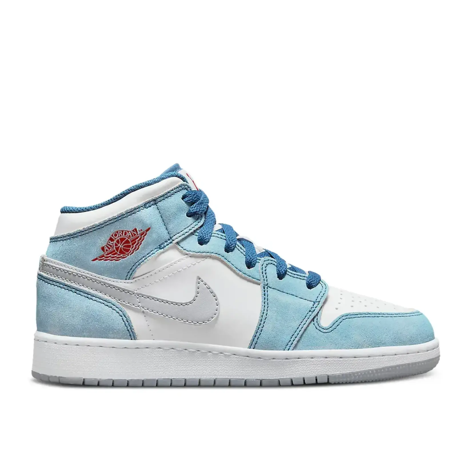Jordan Jordan 1 Mid SE French Blue Light Steel (GS) Size 6.5, DS BRAND NEW