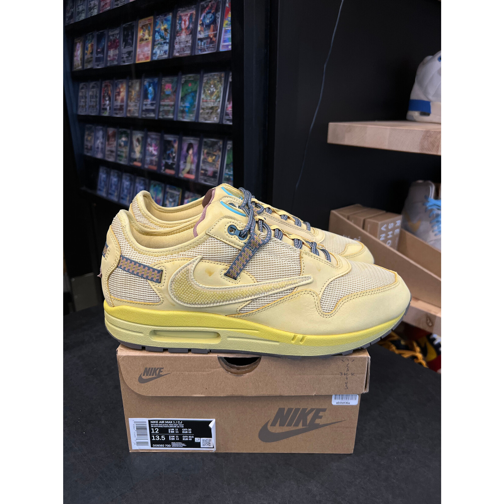 Nike Nike Air Max 1 Travis Scott Cactus Jack Saturn Gold Size 12, PREOWNED