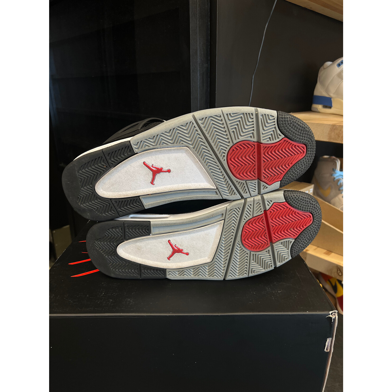 Jordan Jordan 4 Retro SE Black Canvas Size 12, PREOWNED