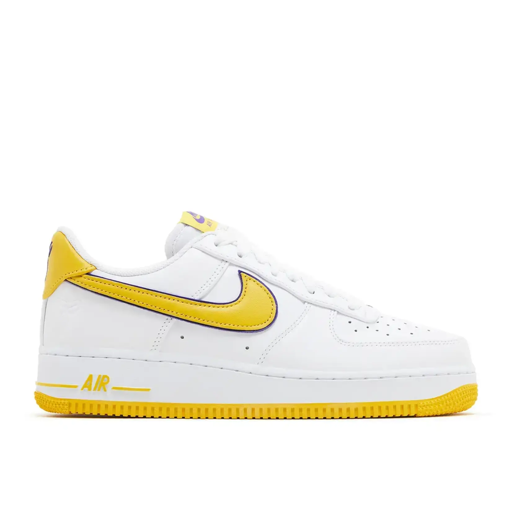 Nike Nike Air Force 1 Low Retro QS Kobe Bryant Lakers Home Size 6.5, DS BRAND NEW DAMAGED LID