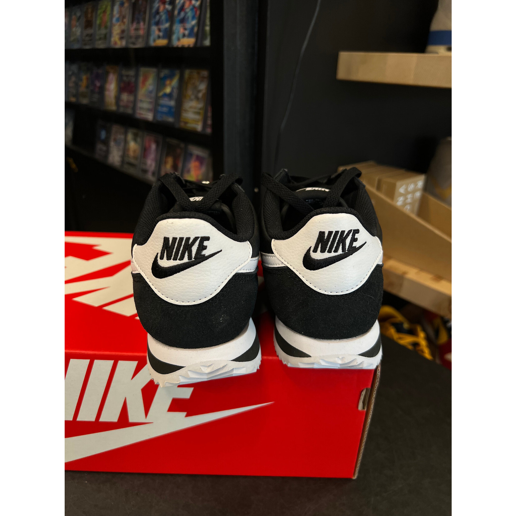 Nike Nike Cortez Nylon Black White (Women's) Size 9W, PREOWNED PADS