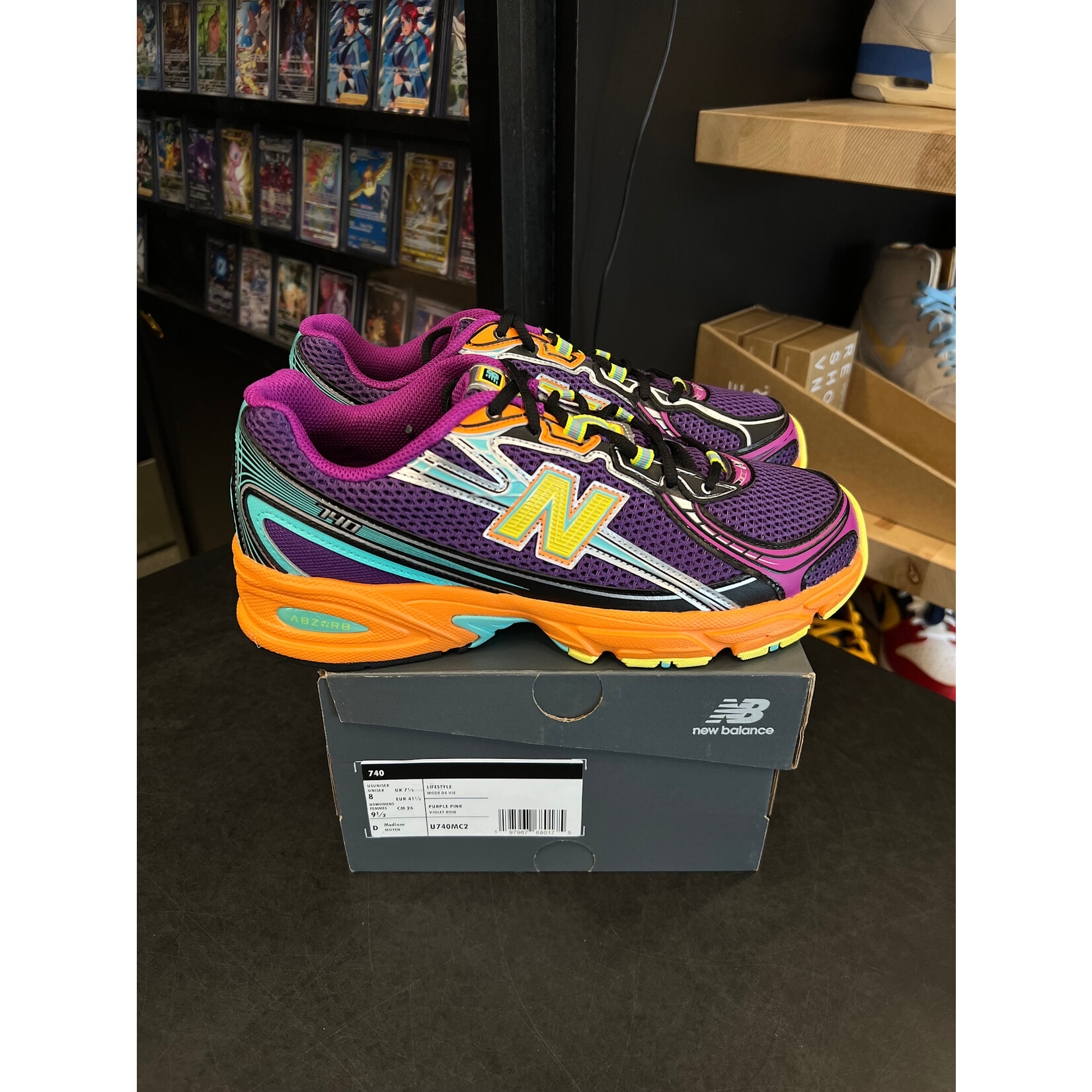 New New Balance 740v2 Concord Grape Sun Glow Size 8, PREOWNED PADS