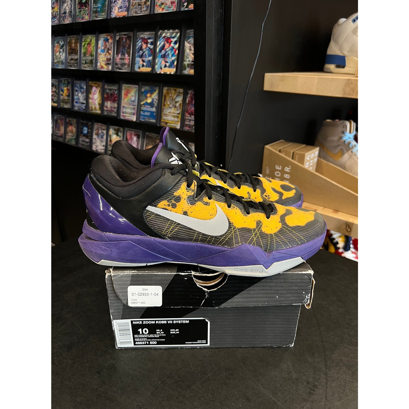 Nike Nike Kobe 7 Poison Dart Frog (LAL) Size 10, PREOWNED
