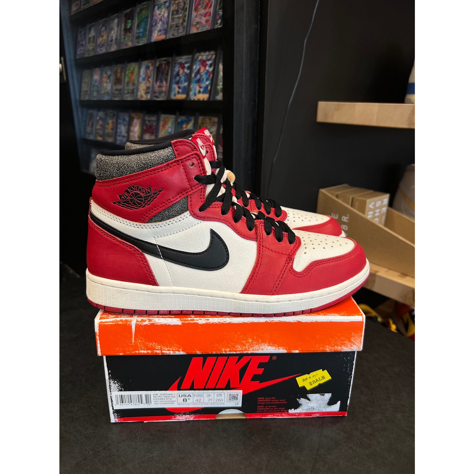 Jordan Jordan 1 Retro High OG Chicago Lost and Found Size 8.5, PREOWNED