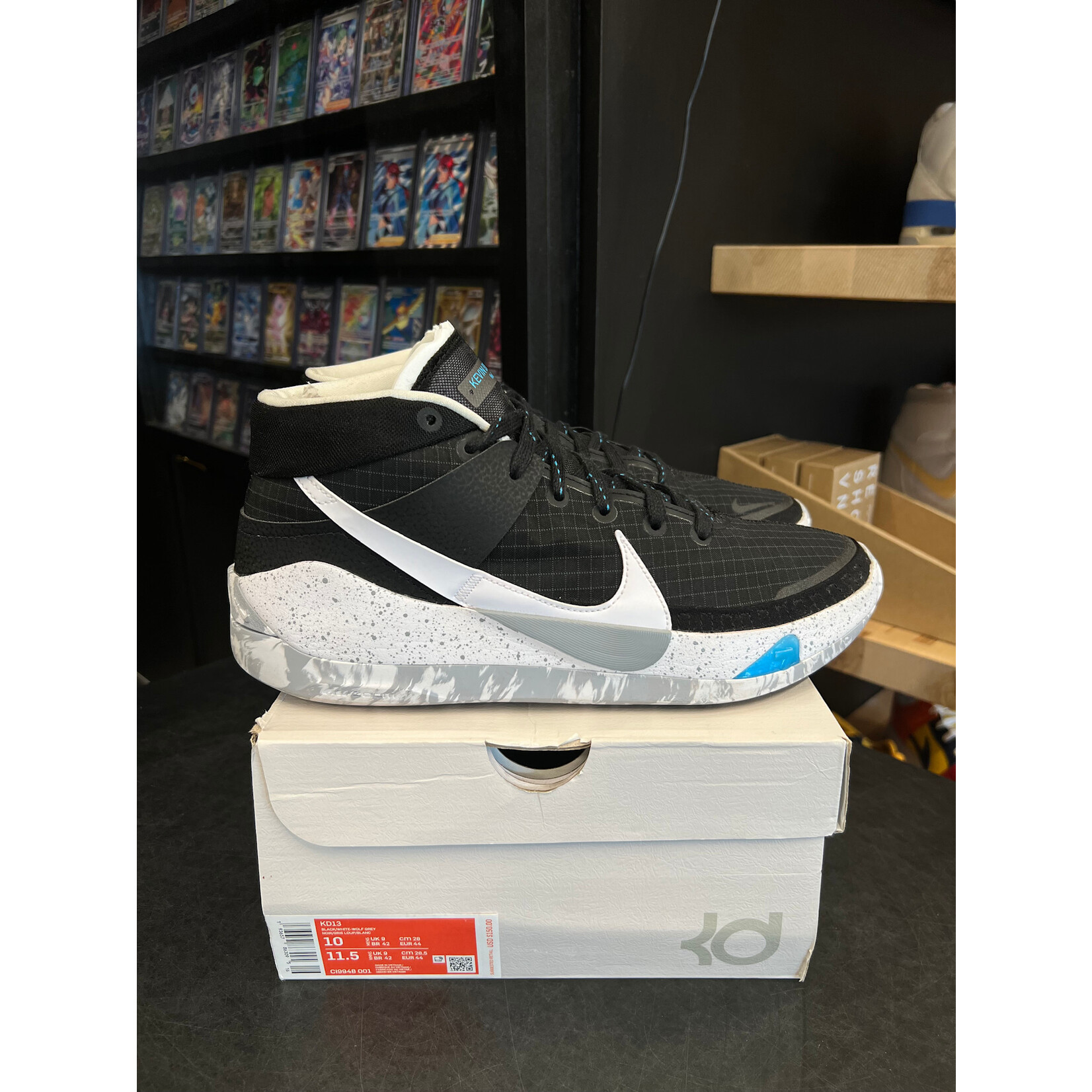 Nike Nike KD 13 Black Grey Size 10, PREOWNED