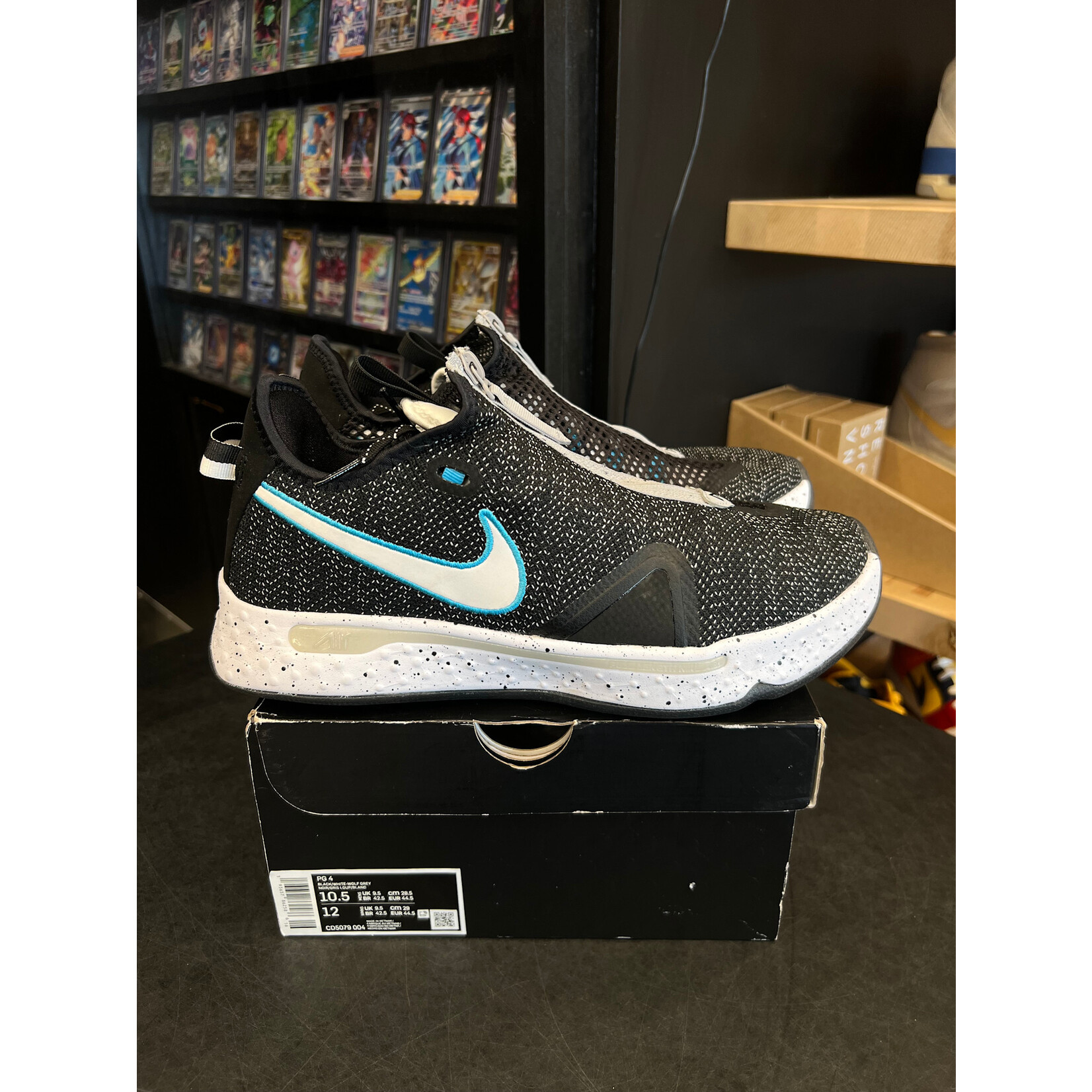 Nike Nike PG 4 Black Grey Teal Size 10.5, PREOWNED