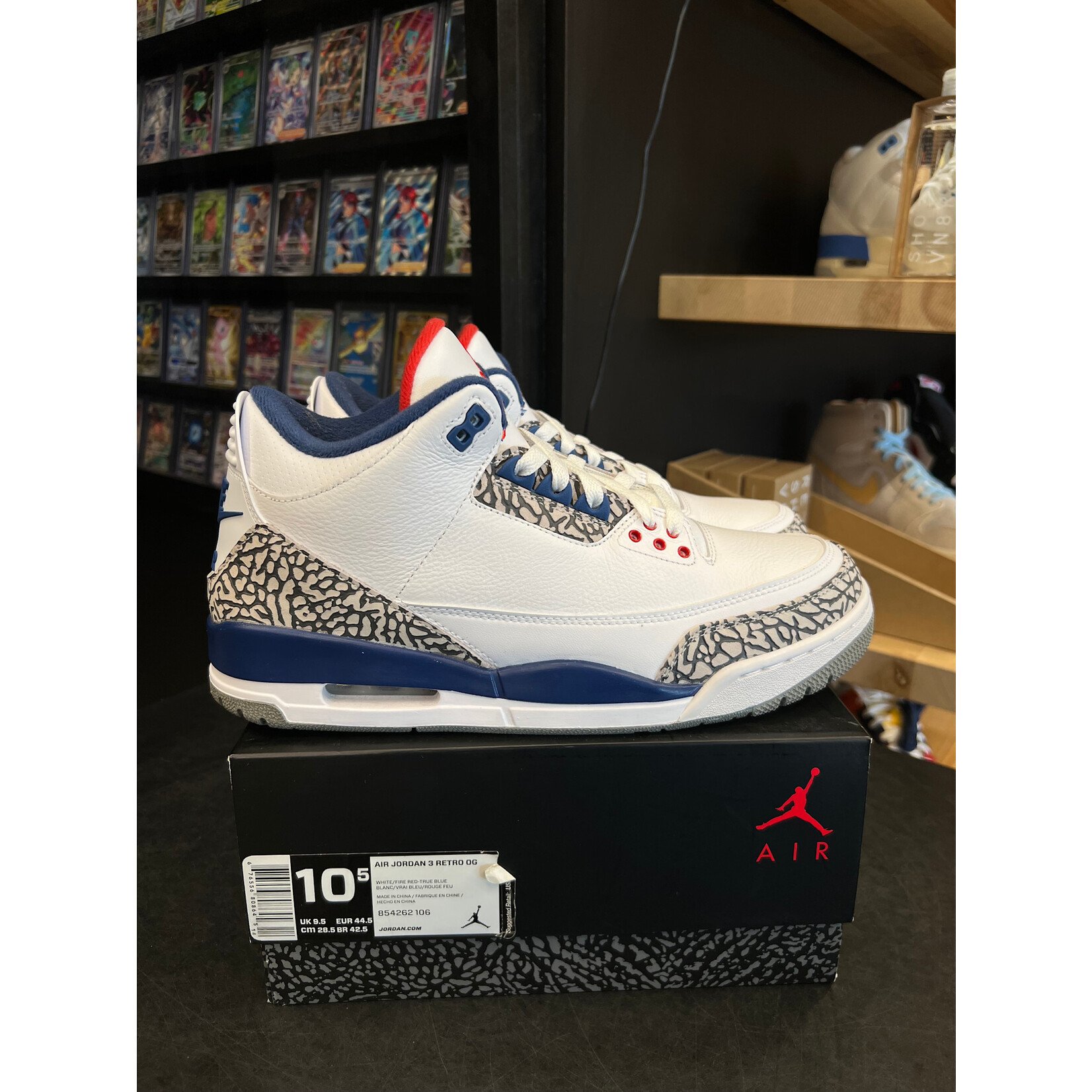Jordan Jordan 3 Retro True Blue (2016) Size 10.5, PREOWNED