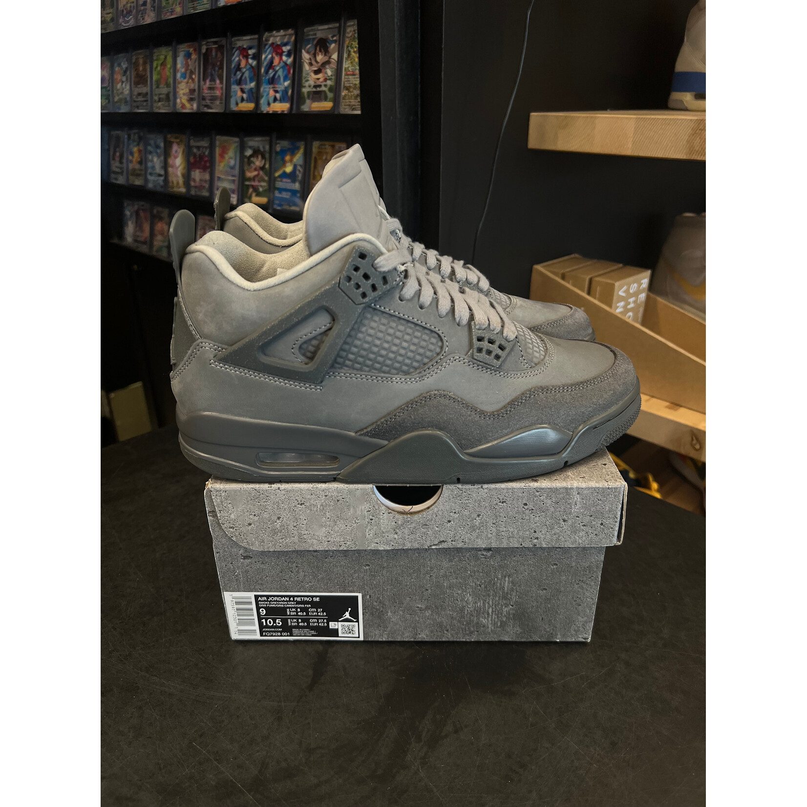 Jordan Jordan 4 Retro SE Paris Olympics Wet Cement Size 9, PREOWNED