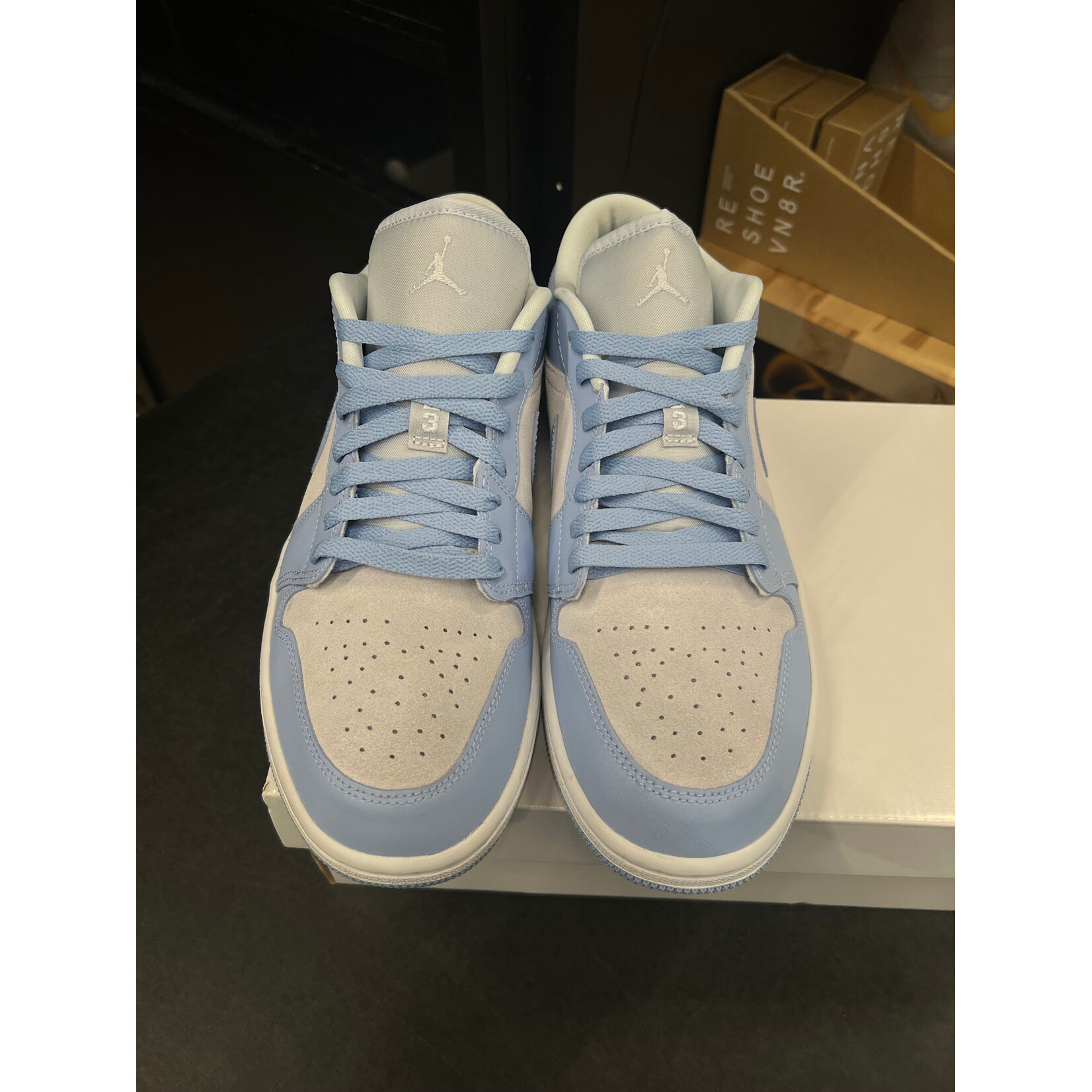 Jordan Jordan 1 Low Football Grey Aluminum (Women's) Size 11W, PREOWNED