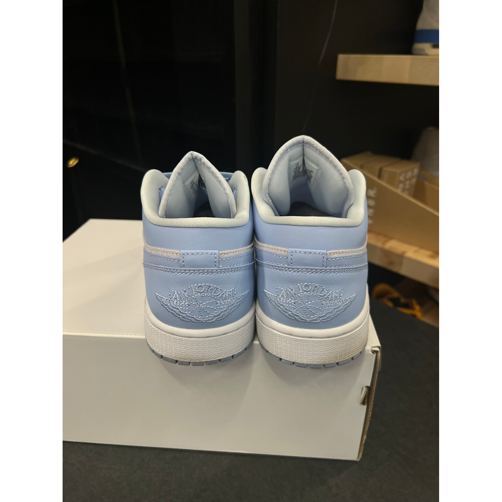 Jordan Jordan 1 Low Football Grey Aluminum (Women's) Size 11W, PREOWNED