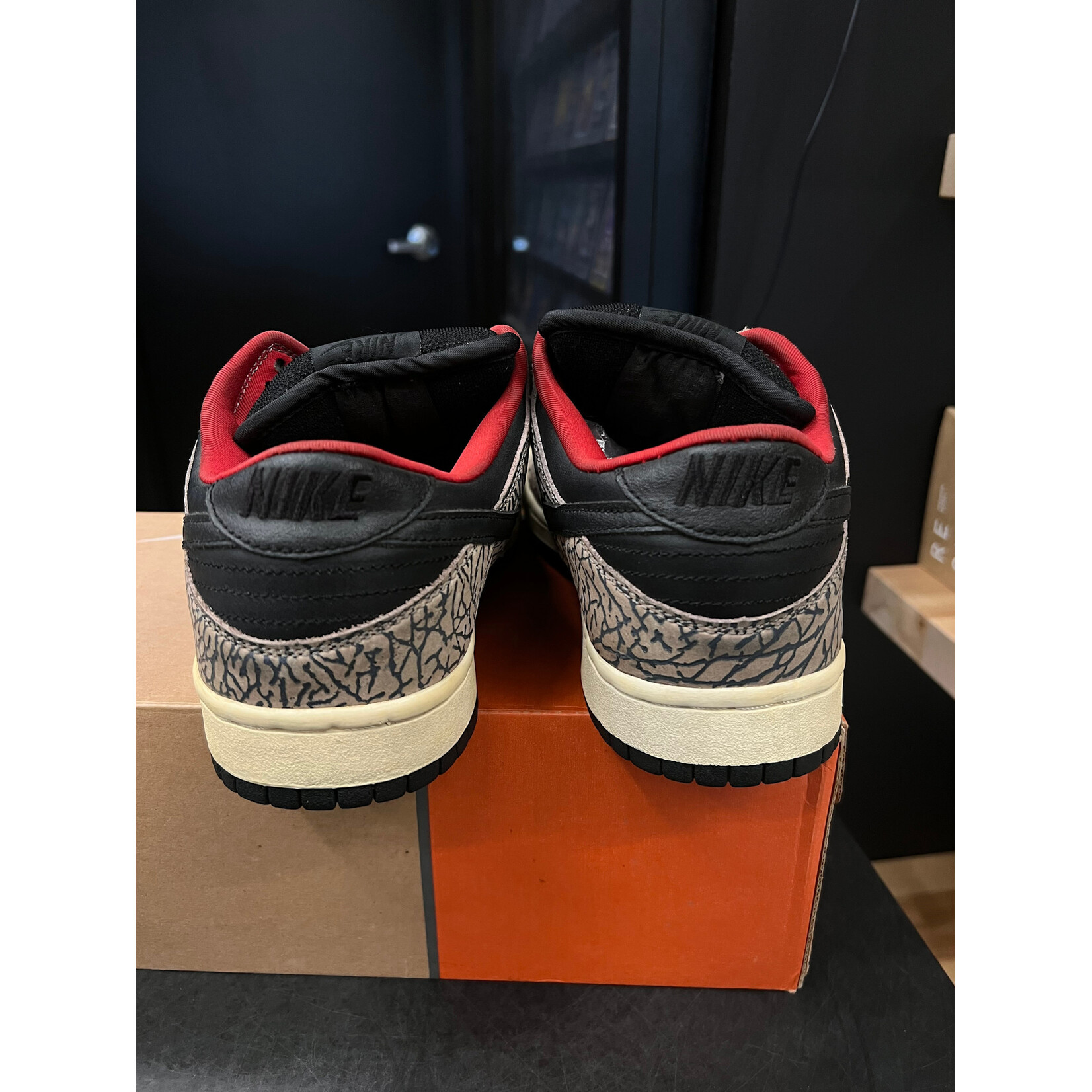 Nike Nike SB Dunk Low Supreme Black Cement (2002) Size 10, PREOWNED