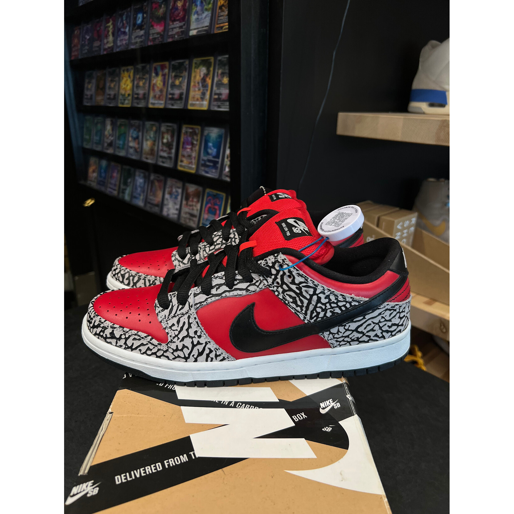 Nike Nike SB Dunk Low Supreme Red Cement (2012) Size 9, DS BRAND NEW