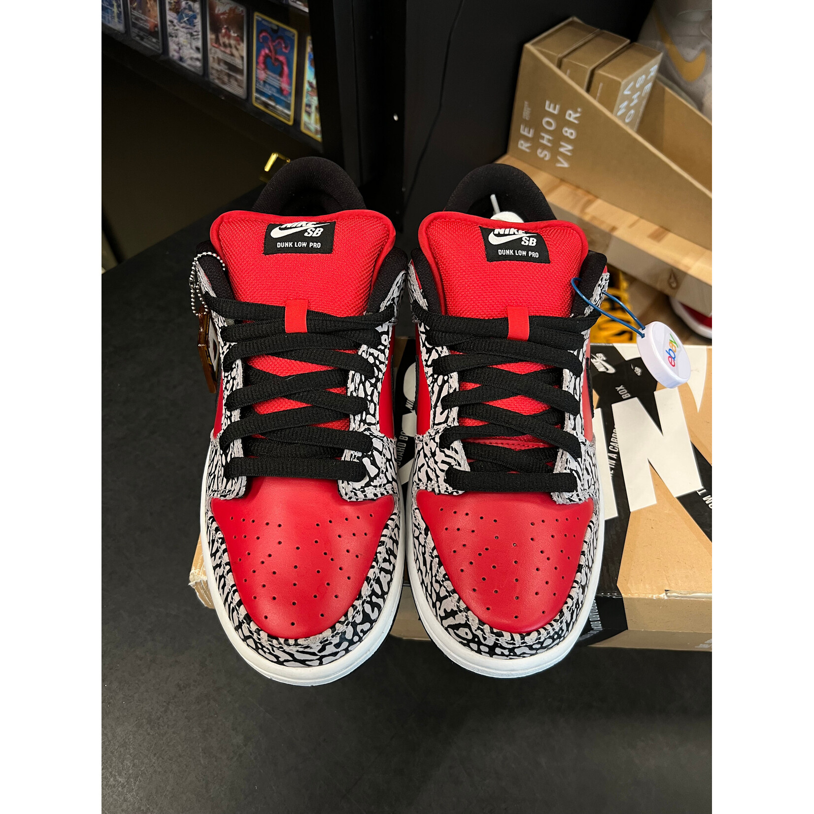 Nike Nike SB Dunk Low Supreme Red Cement (2012) Size 9, DS BRAND NEW