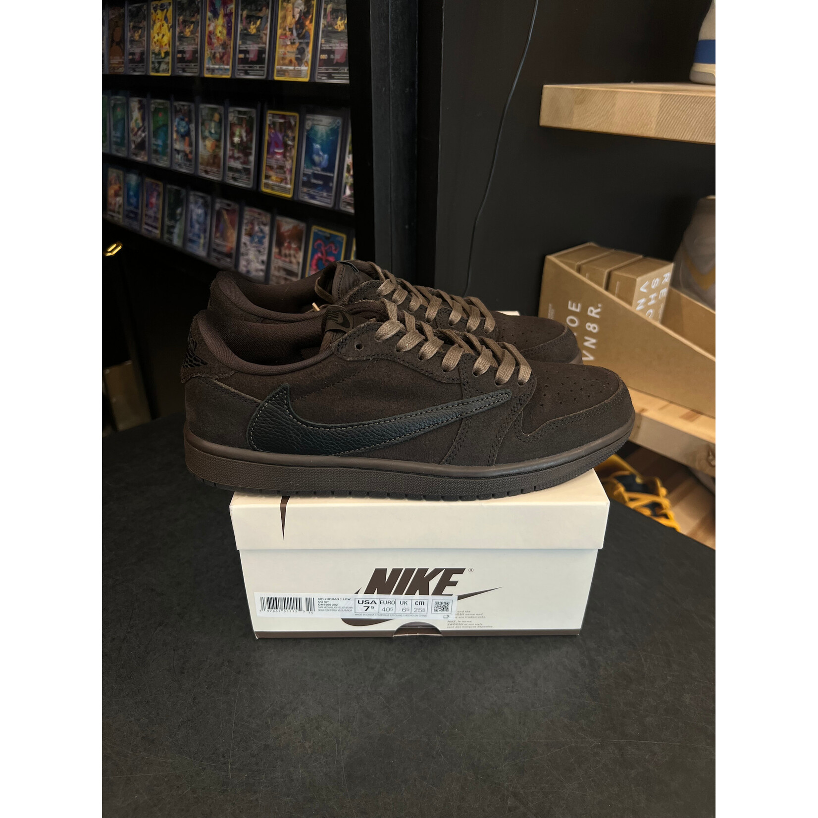 Jordan Jordan 1 Retro Low OG SP Travis Scott Velvet Brown Size 7.5, PREOWNED