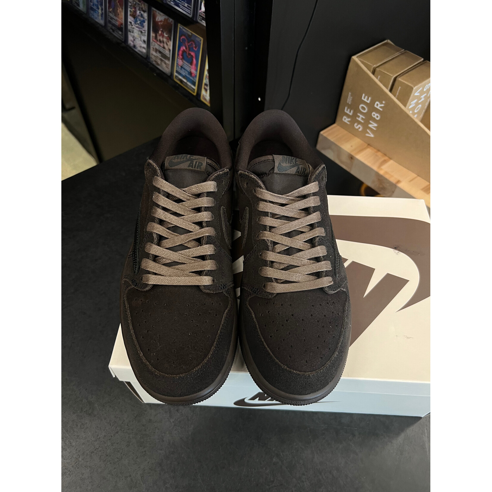 Jordan Jordan 1 Retro Low OG SP Travis Scott Velvet Brown Size 7.5, PREOWNED