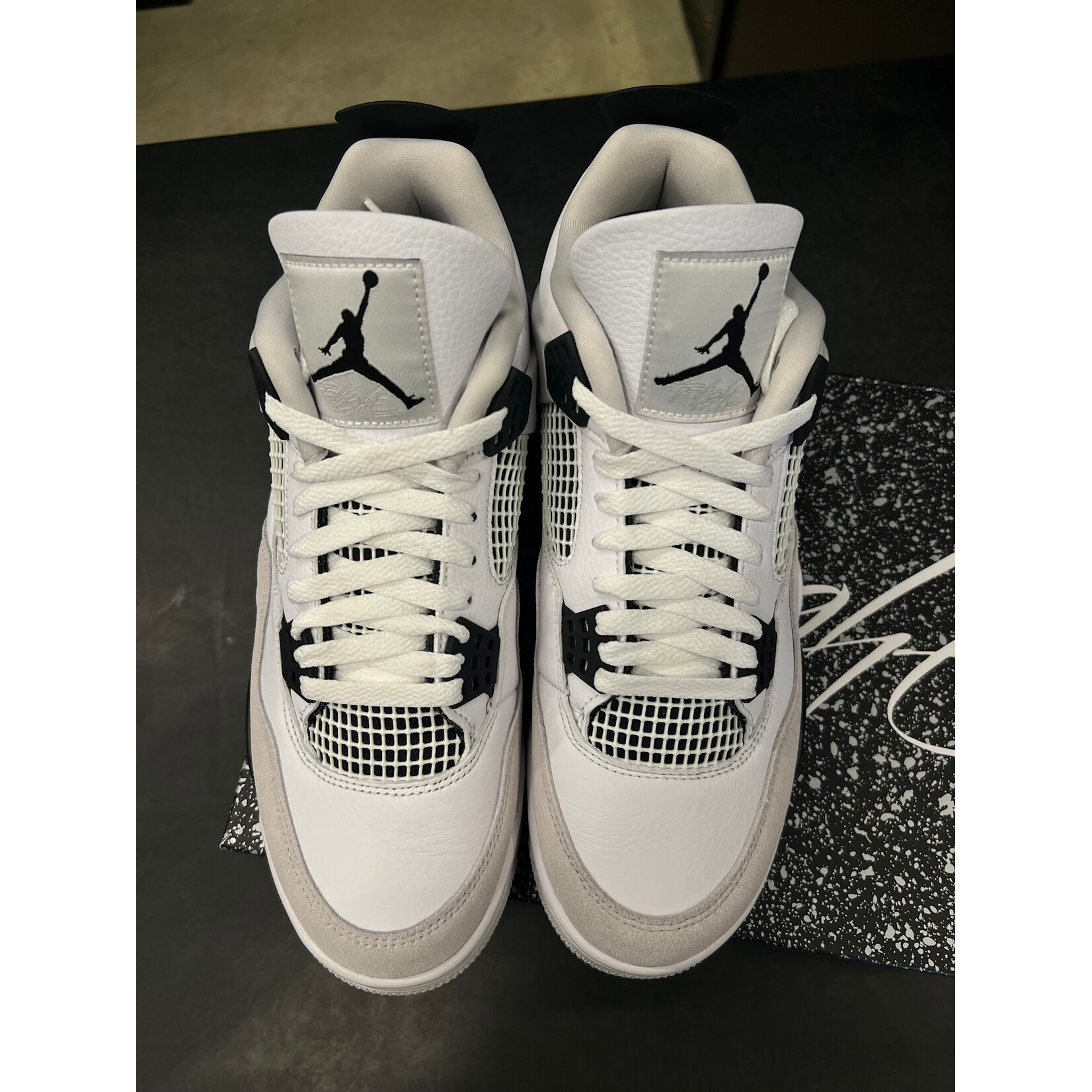 Jordan Jordan 4 Retro Military Black Size 10, PREOWNED