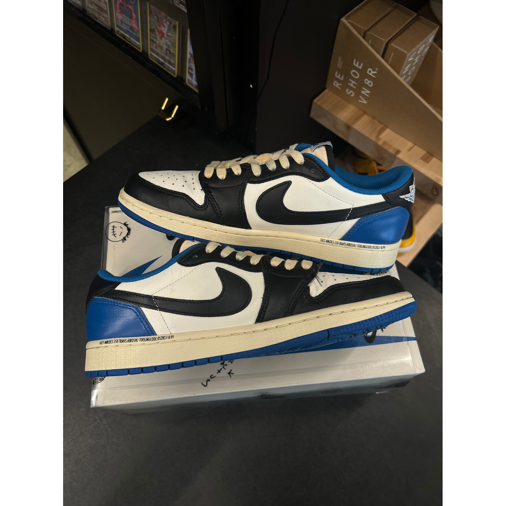 Jordan Jordan 1 Retro Low OG SP Fragment x Travis Scott Size 7.5, PREOWNED