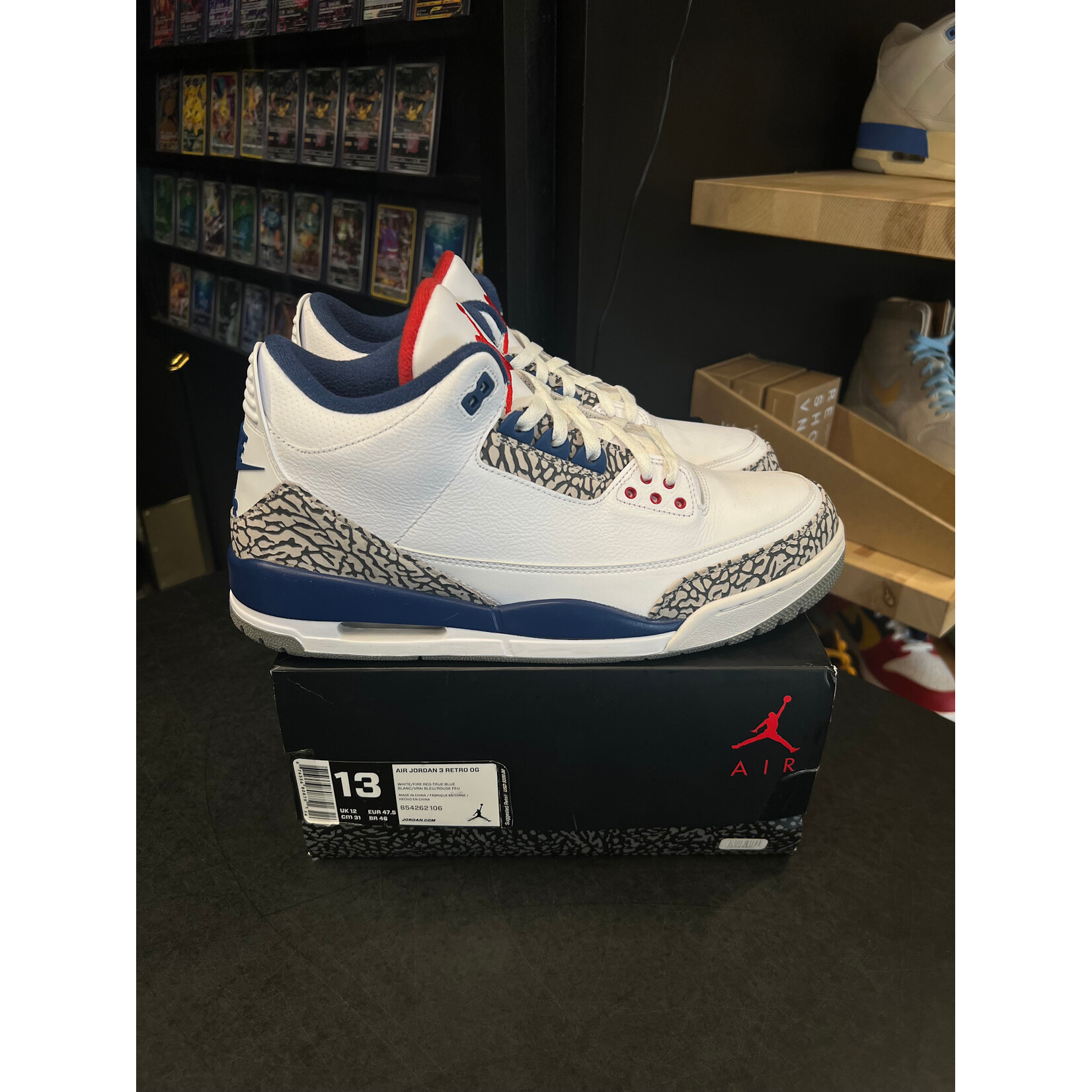 Jordan Jordan 3 Retro True Blue (2016) Size 13, PREOWNED