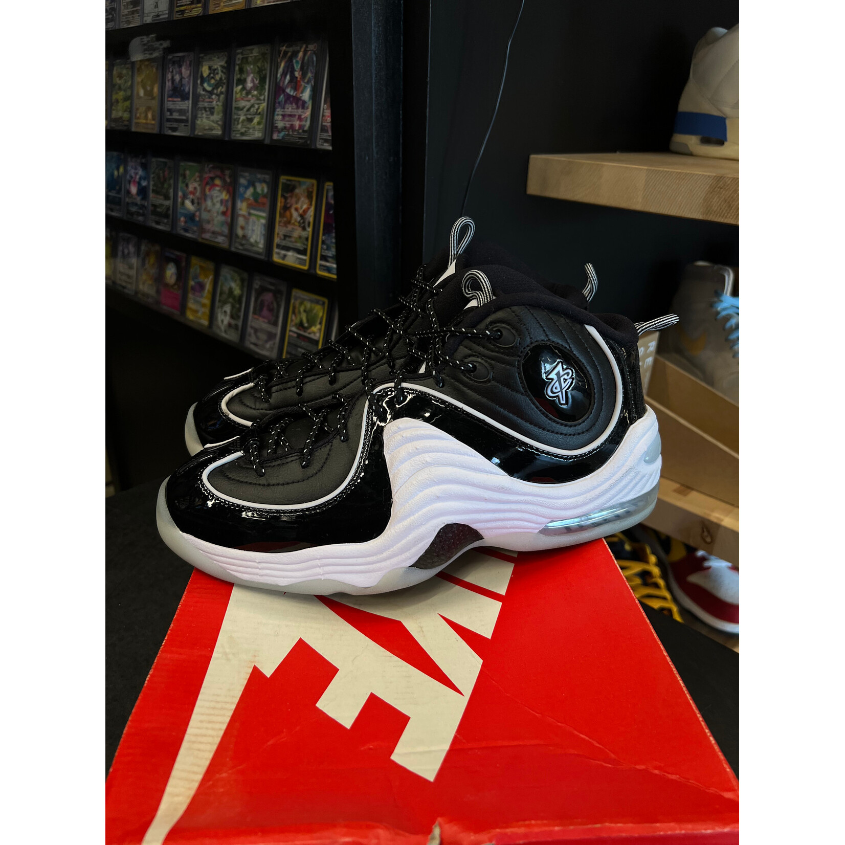Nike Nike Air Penny 2 Black Patent Football Grey Size 9, PREOWNED