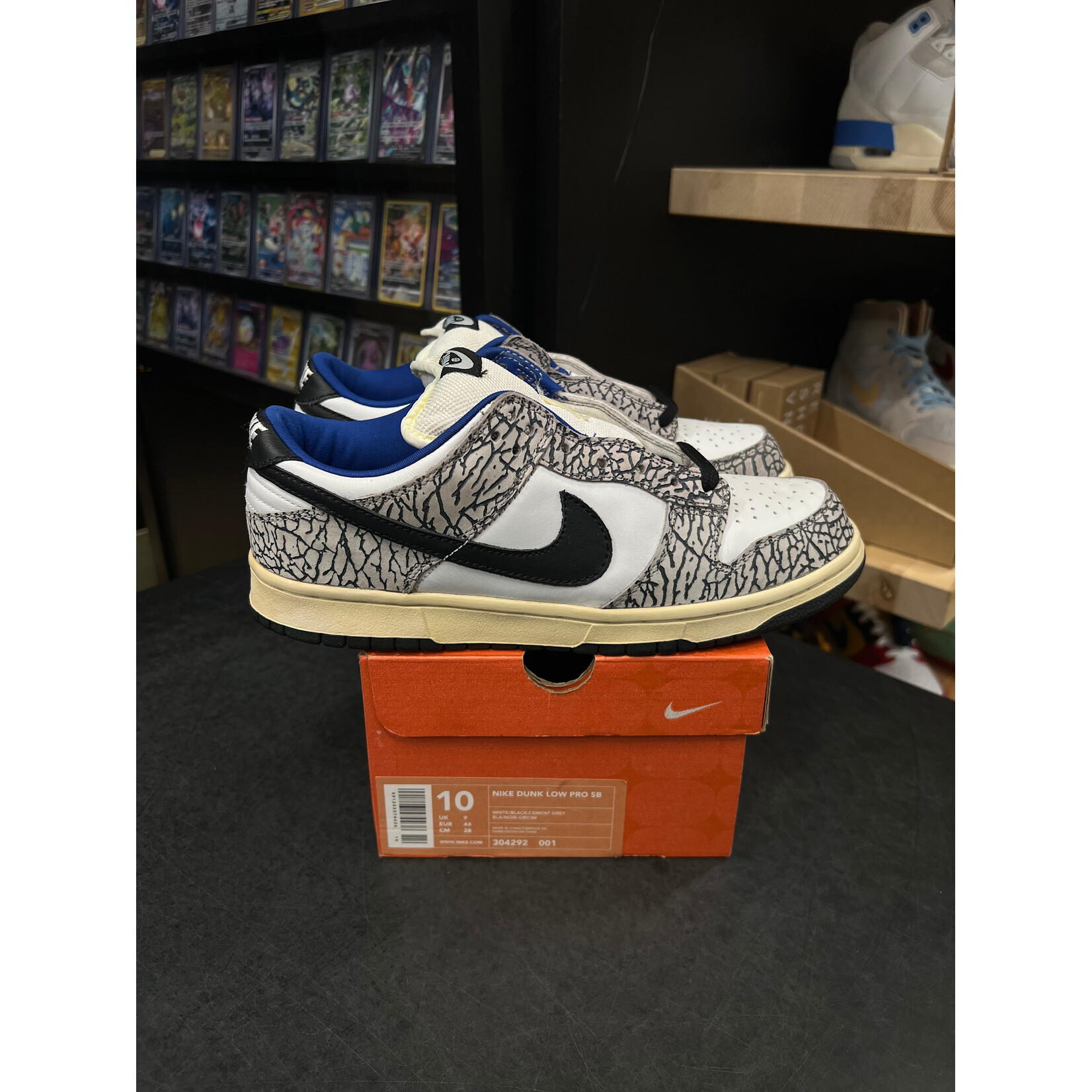 Nike Nike SB Dunk Low Supreme White Cement (2002) Size 10, PREOWNED