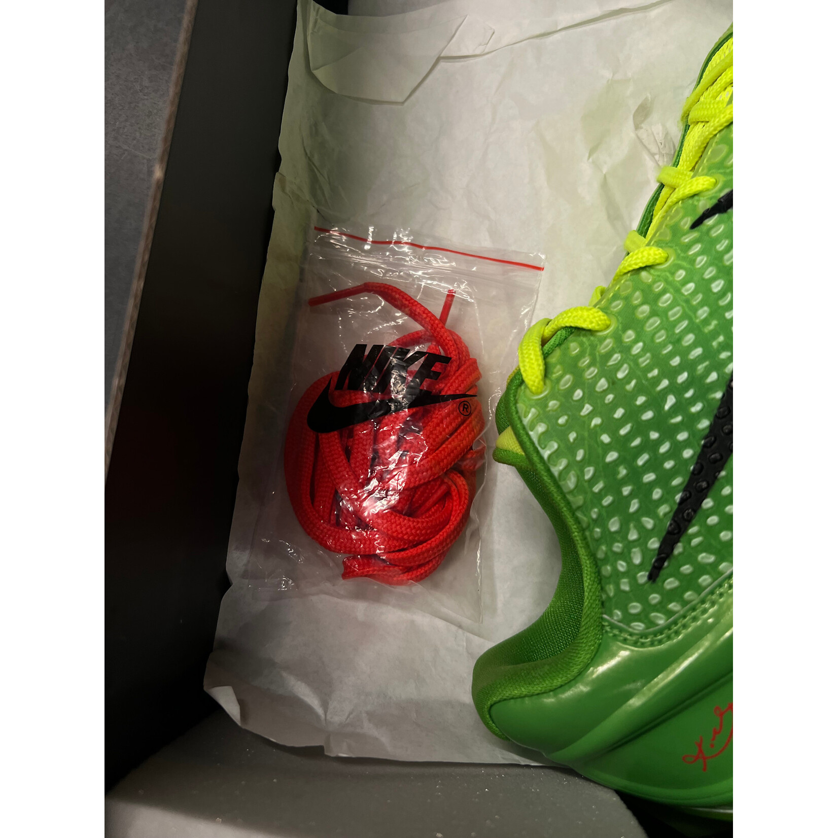 Nike Nike Vapor Edge Kobe 6 SE Grinch Size 10, PREOWNED