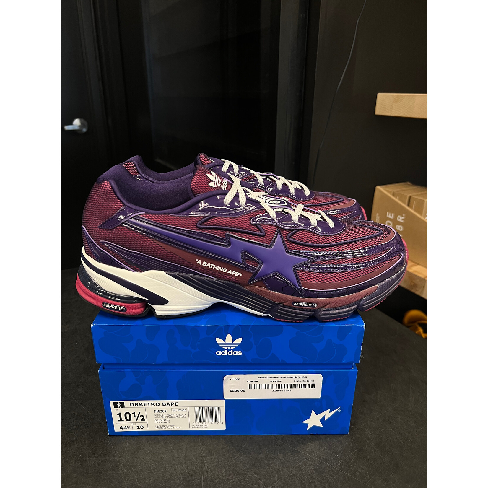Adidas adidas Orketro Bape Dark Purple Size 10.5, PREOWNED