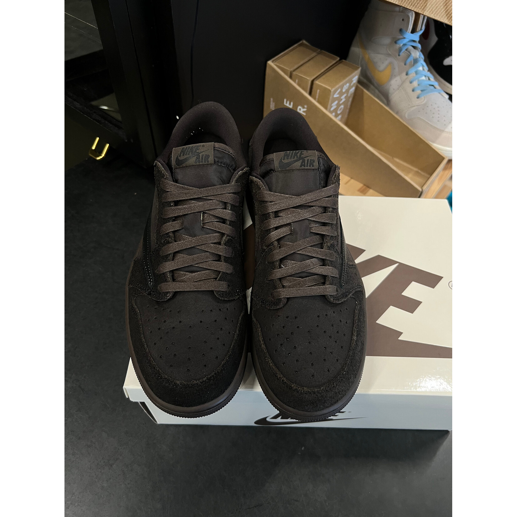 Jordan Jordan 1 Retro Low OG SP Travis Scott Velvet Brown Size 9, PREOWNED
