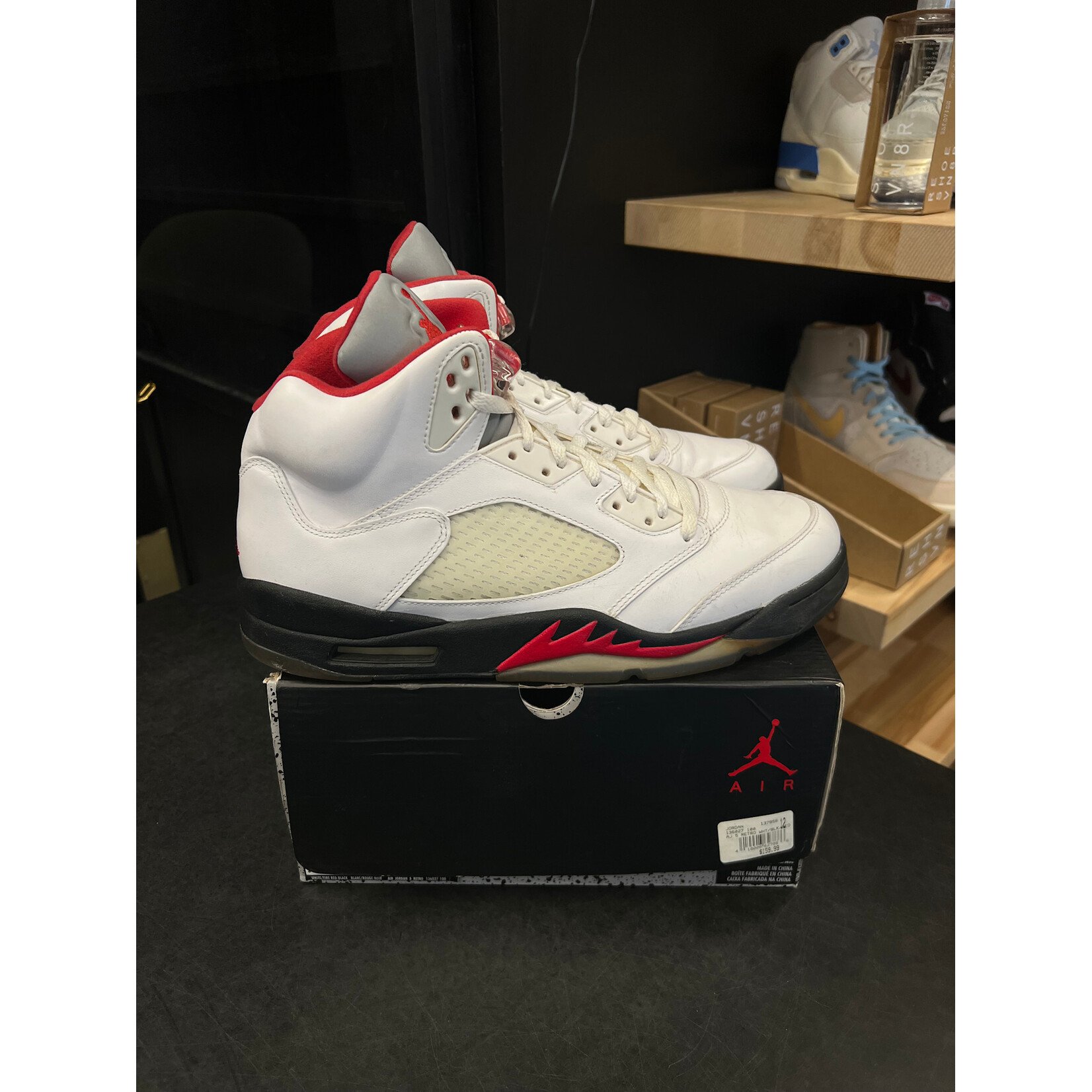Jordan Jordan 5 Retro Fire Red (2013) Size 12, PREOWNED
