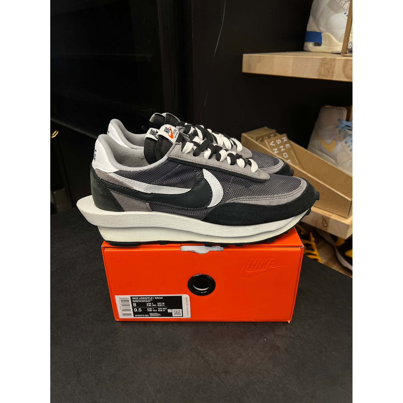 Nike Nike LD Waffle sacai Black Size 8, PREOWNED