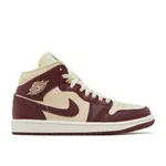 Jordan Jordan 1 Mid SE Split Beach Cherrywood Red (Women's) Size 10.5W, DS BRAND NEW