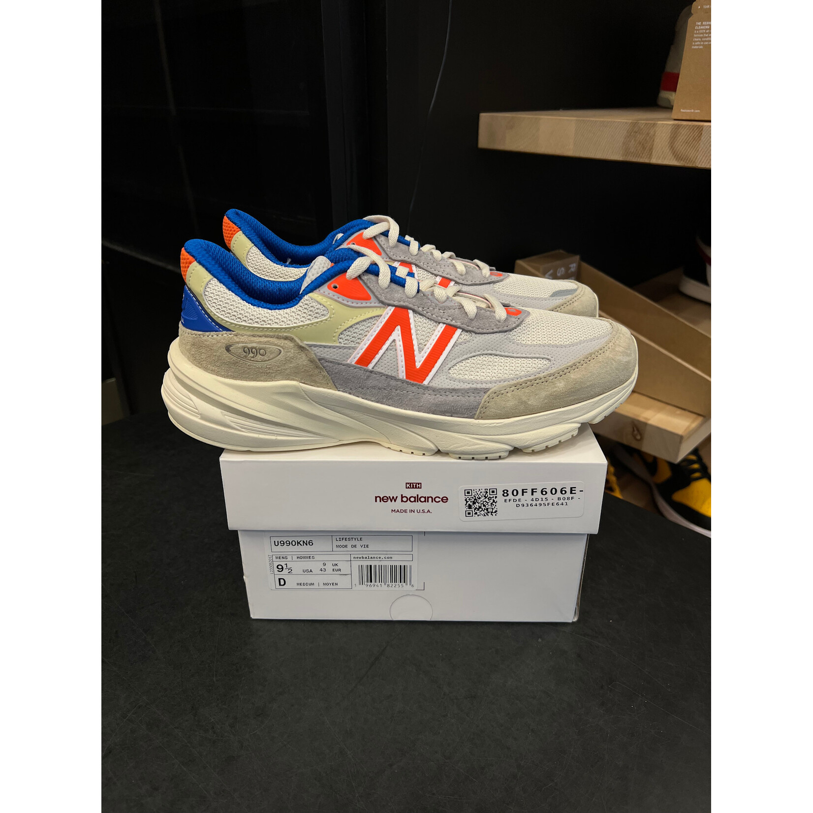 New New Balance 990v6 MiUSA Ronnie Fieg Madison Square Garden Sandrift Size 9.5, PREOWNED