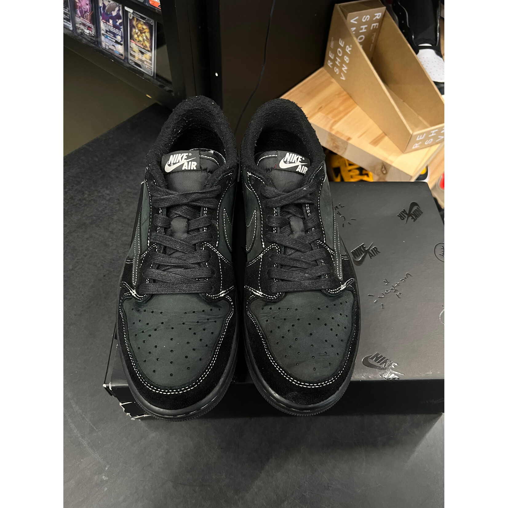 Jordan Jordan 1 Retro Low OG SP Travis Scott Black Phantom Size 11, PREOWNED