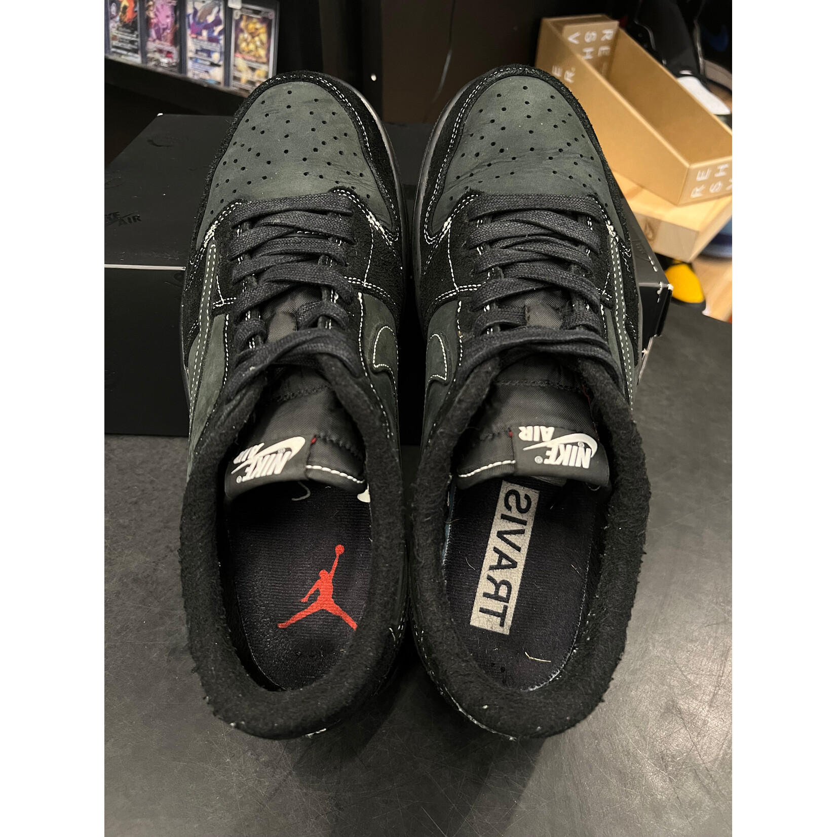 Jordan Jordan 1 Retro Low OG SP Travis Scott Black Phantom Size 11, PREOWNED