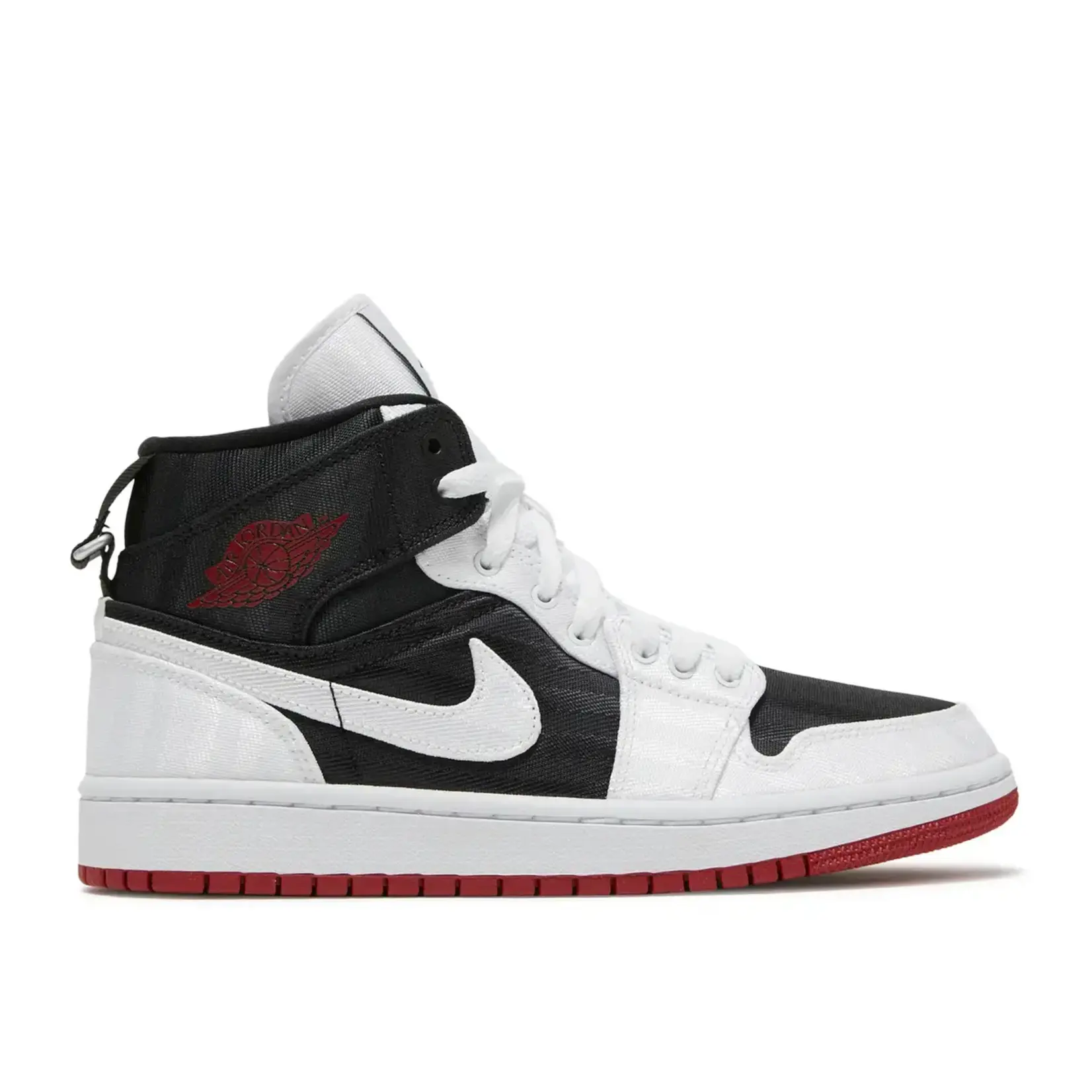 Jordan Jordan 1 Mid SE Utility Canvas White Black Gym Red (Women's) Size 10.5W, DS BRAND NEW