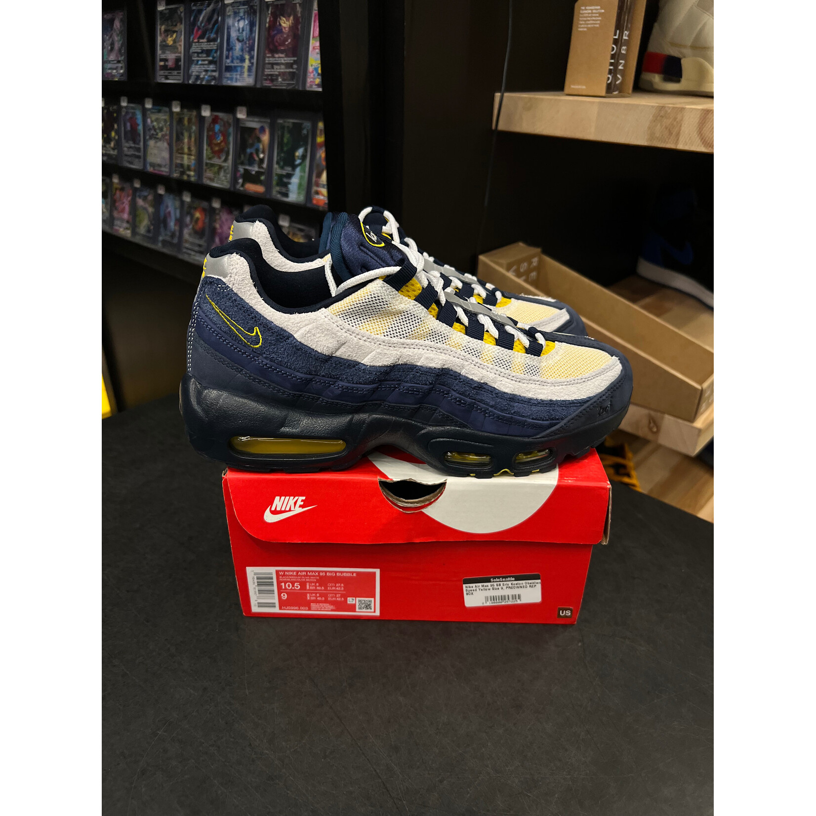 Nike Nike Air Max 95 SB Eric Koston Obsidian Speed Yellow Size 9, PREOWNED REP BOX