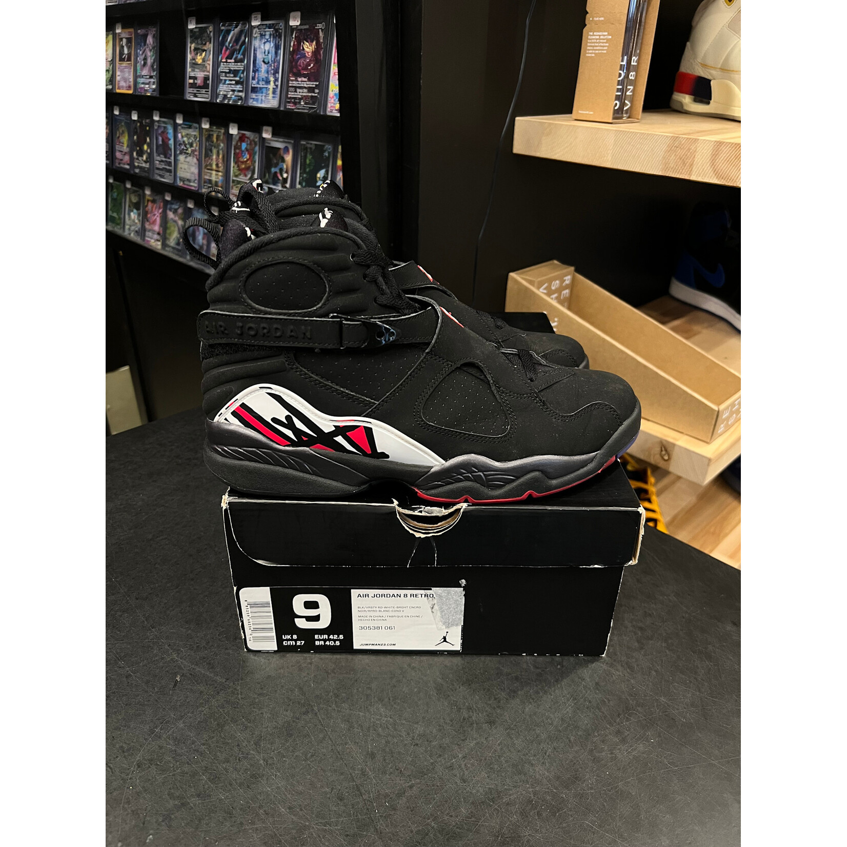 Jordan Jordan 8 Retro Playoffs (2013) Size 9, PREOWNED