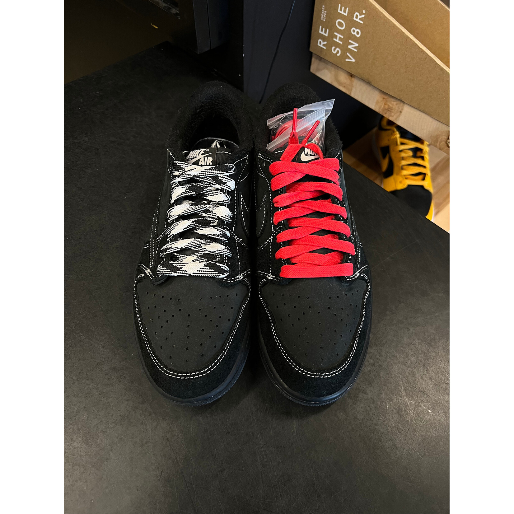 Jordan Jordan 1 Retro Low OG SP Travis Scott Black Phantom Size 10, PREOWNED