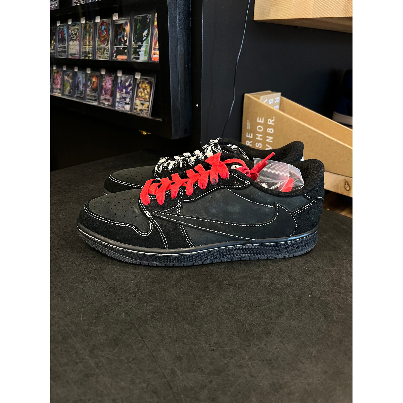 Jordan Jordan 1 Retro Low OG SP Travis Scott Black Phantom Size 10, PREOWNED