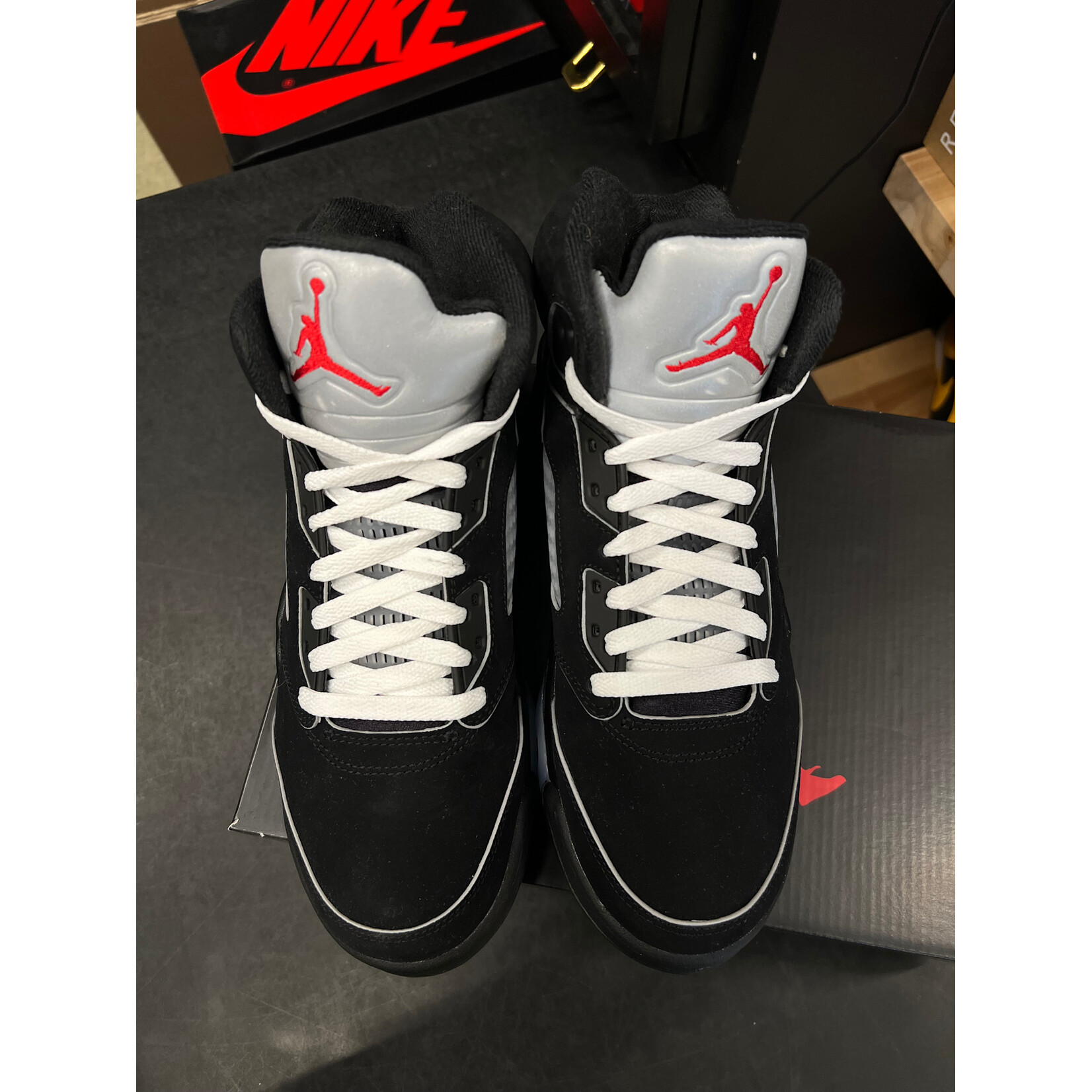 Jordan Jordan 5 Retro OG Black Metallic Reimagined Size 8, PREOWNED WORN ONCE